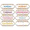 Ashley Productions Confetti Days of the Week Magnetic Die-Cut Timesavers & Labels, 6 Packs of 8